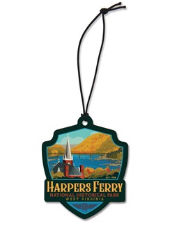 WV Harpers Ferry Emblem Wooden Ornament | American Made