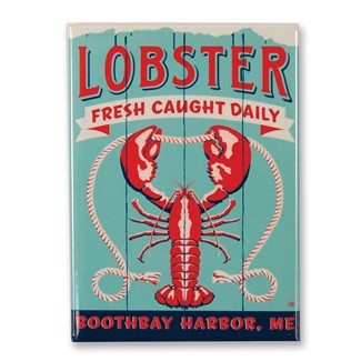 ME Boothbay Harbor Lobster Fresh Magnet | Made in the USA