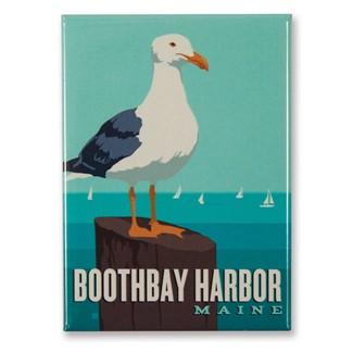 ME Boothbay Harbor Gull Magnet