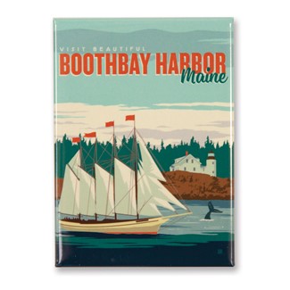 ME Boothbay Harbor Magnet | American Made Magnet