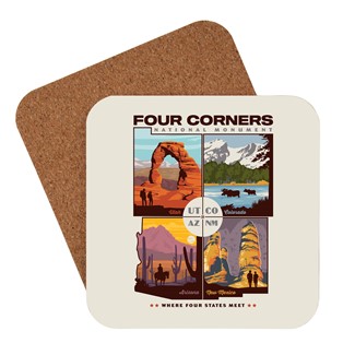 Four Corners National Monument Coaster | Made in the USA