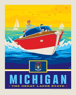 MI State Pride 8" x10" Print | 8" x10" Print