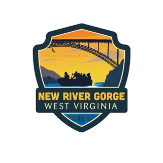 WV New River Gorge Emblem Sticker | American Made