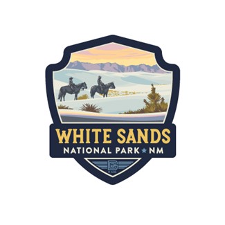 White Sands Dunes Emblem Sticker