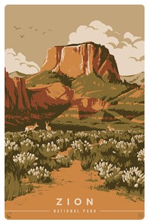 Zion The Promised Land Magnetic PC | themed magnet postcard