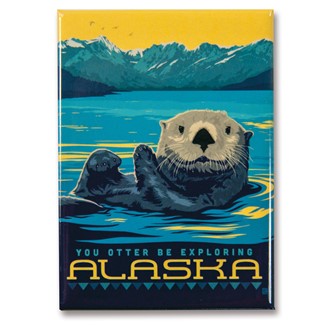 AK Otter Magnet | Metal Magnet