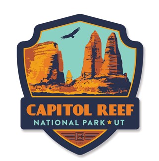 Capitol Reef Emblem Wooden Magnet | American Made