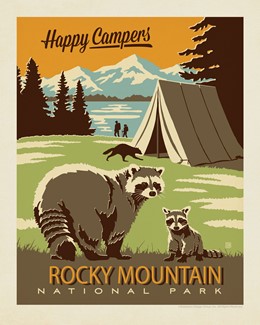 RMNP Happy Campers 8" x 10" Print | USA Made