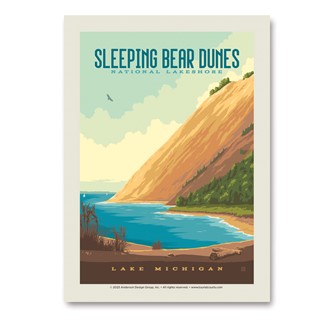 Sleeping Bear Dunes National Lakeshore Vert Sticker | Vertical Sticker