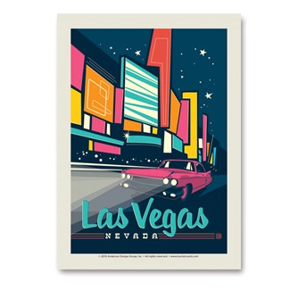 Las Vegas Modern Print Vert Sticker | Vertical Sticker