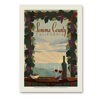 Sonoma County Vert Sticker | Vertical Sticker