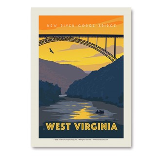 WV New River Gorge Vert Sticker | Made in the USA