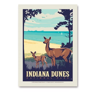 Indiana Dunes Vert Sticker | Made in the USA