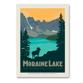 Canada Moraine Lake Vert Sticker | Made in the USA