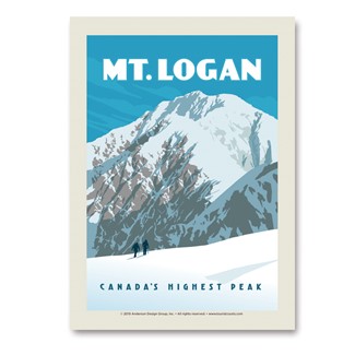 Canada Mt. Logan Vert Sticker | Made in the USA