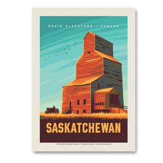 Canada Saskatchewan Vert Sticker | Made in the USA