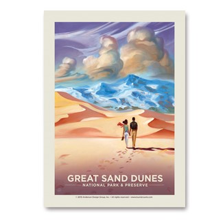 Great Sand Dunes Sands of Time Vert Sticker | Made in the USA