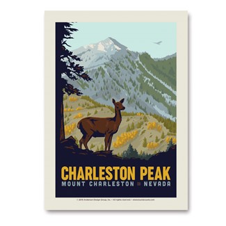 Charleston Peak Vert Sticker | Made in the USA
