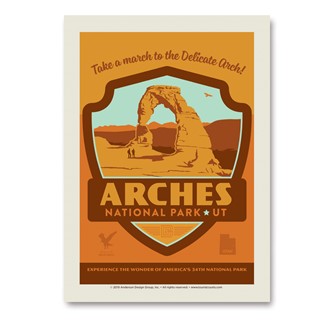 Arches NP Emblem Print Vert Sticker