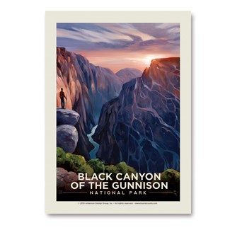 Black Canyon of the Gunnison NP River View Vert Sticker