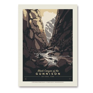 Black Canyon of the Gunnison NP Shadowlands Vert Sticker | Made in the USA