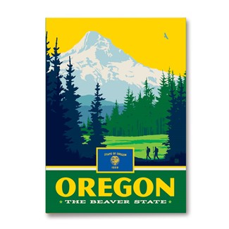 Oregon State Pride Magnet | Metal Magnet