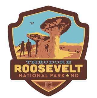 Theodore Roosevelt Emblem Wooden Magnet | American Made
