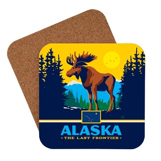 AK State Pride Coaster | American made coaster