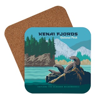 Kenai Fjords NP Coaster | American made coaster