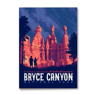 Bryce Canyon Star Gazing Magnet | Metal Magnet Made in the USA