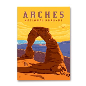 Arches NP Delicate Arch Sunset Magnet | Made in America