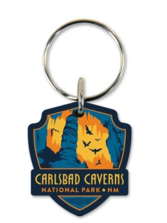 Carlsbad Caverns NP Emblem Wooden Key Ring | American Made
