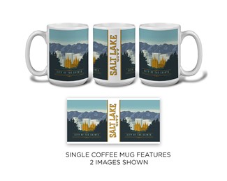 UT Salt Lake City Double Mug | National Parks themed mugs