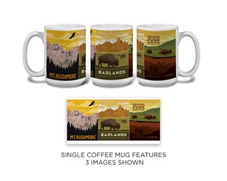 SD Triple Scene Mug | National Parks themed mugs