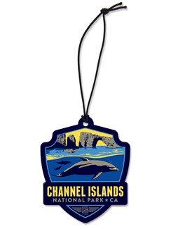 Channel Islands Emblem Wooden Ornament | American Made