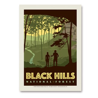 Black Hills National Forest Hikers Vert Sticker | Made in the USA