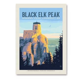 Black Elk Peak Vert Sticker | Made in the USA