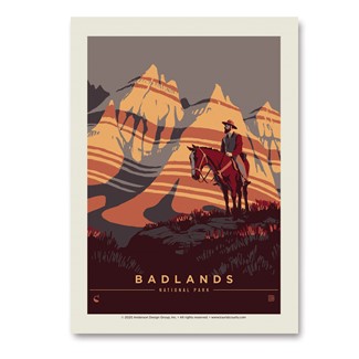 Badlands NP Song of Solitude Vert Sticker | Made in the USA