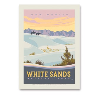 White Sand Dunes Vert Sticker | Made in the USA