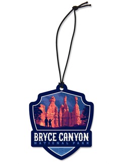Bryce Canyon Star Gazing Emblem Wooden Ornament | American Made