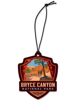 Bryce Canyon Peekaboo Trail Emblem Wooden Ornament | American Made