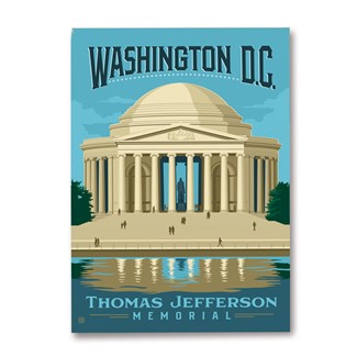 Washington DC, Thomas Jefferson Memorial Magnet | Metal Magnet