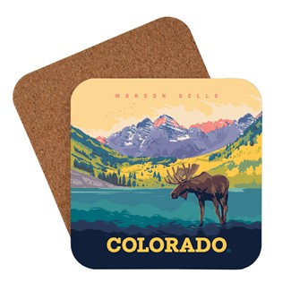 CO Maroon Bells Coaster | American made coaster