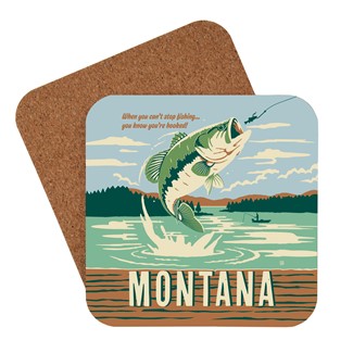 MT Gone Fishing Coaster | Made in the USA