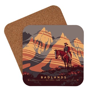Badlands NP Song of Solitude Coaster | American Made Coaster