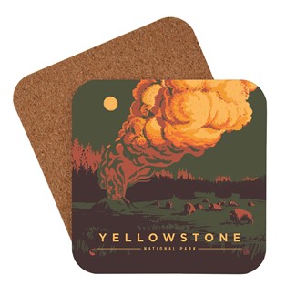 Yellowstone NP Pillar of Steam Coaster | American Made Coaster