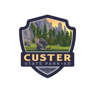 Custer State Park SD Emblem Sticker | Emblem Sticker