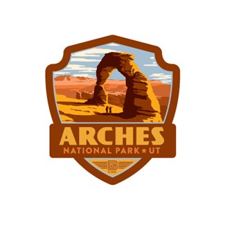 Arches NP Delicate Arch Emblem Sticker | Emblem Sticker