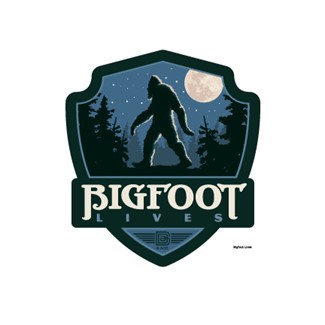 Bigfoot Lives Emblem Sticker | Emblem Sticker