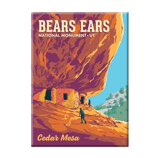 Bears Ears National Monument House on Fire Magnet | Metal Magnet